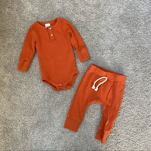 orange matching set